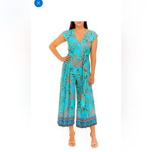 Tahari Paisley Print Jumpsuit